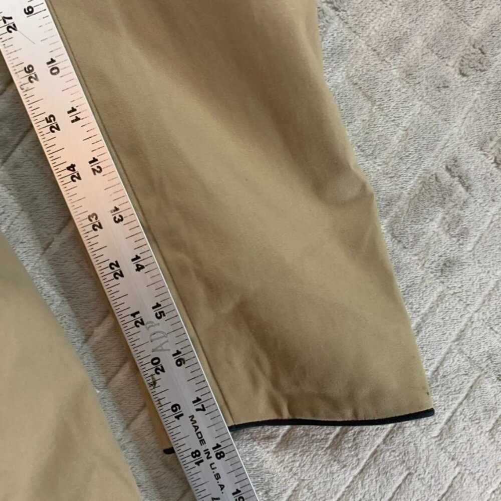 H&M Womens 12 Trench Coat Tan Knee Length Belted Wide Lapel Timeless Minimalist - Picture 11 of 16